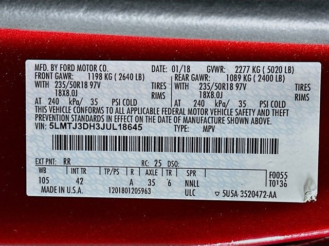 2018 Lincoln MKC Reserve