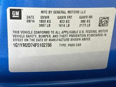 2015 Chevrolet Corvette Z51 3LT
