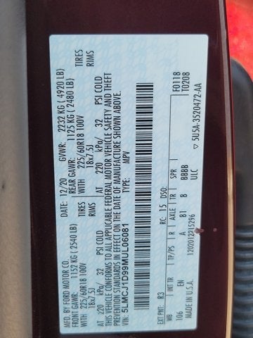 2021 Lincoln Corsair Standard