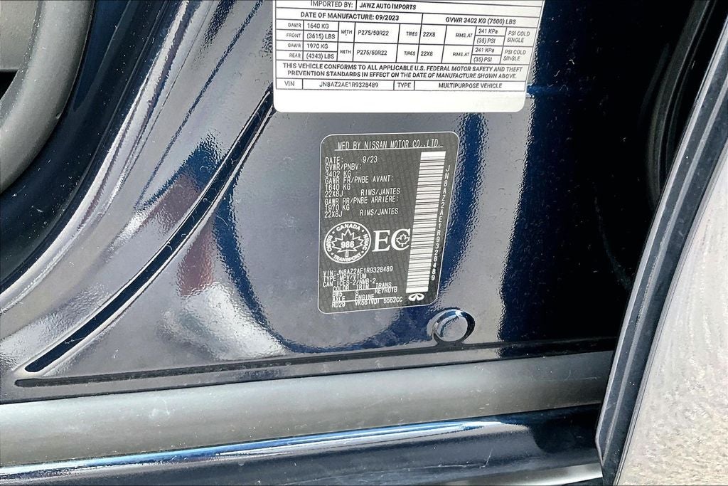 2024 INFINITI QX80 Sensory