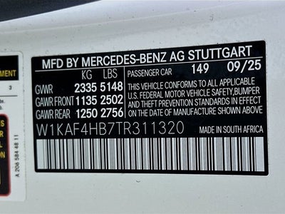 2026 Mercedes-Benz C-Class C 300