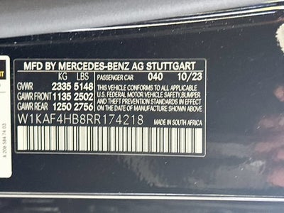 2024 Mercedes-Benz C-Class C 300