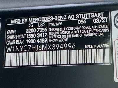 2021 Mercedes-Benz G-Class AMG® G 63