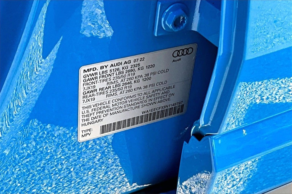 2022 Audi Q3 Premium Plus S Line quattro