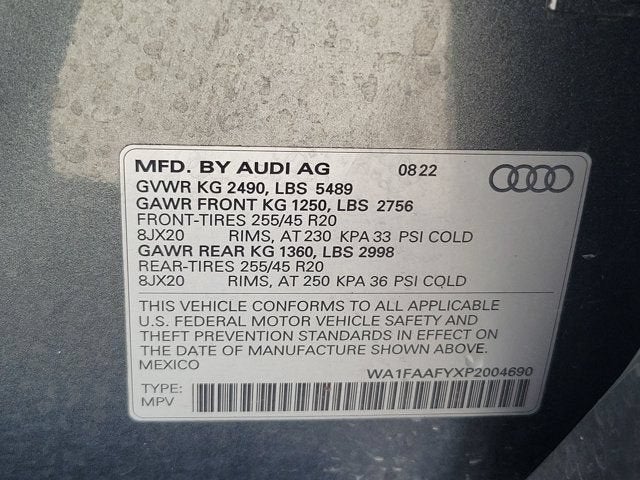 2023 Audi Q5 45 S line Prestige