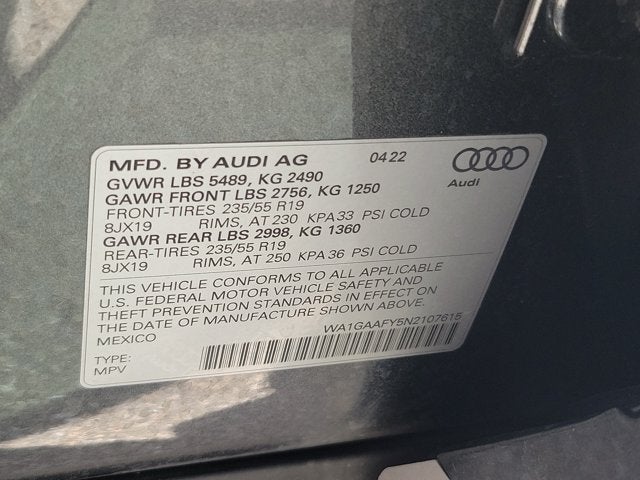 2022 Audi Q5 45 S line Premium