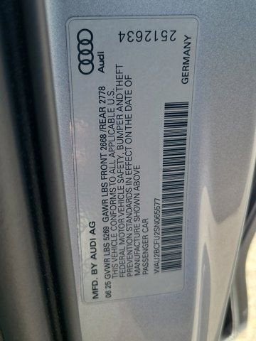 2025 Audi A5 2.0T Premium Plus