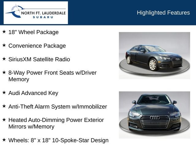 2017 Audi A4 2.0T ultra Premium