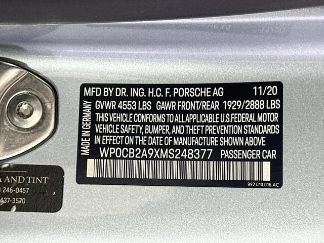 2021 Porsche 911 Carrera 4S