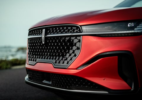 The sleek grille of a 2025 Lincoln Nautilus® SUV with the available Jet Appearance Package makes a bold statement. | Gary Yeomans Lincoln Ocala in Ocala FL