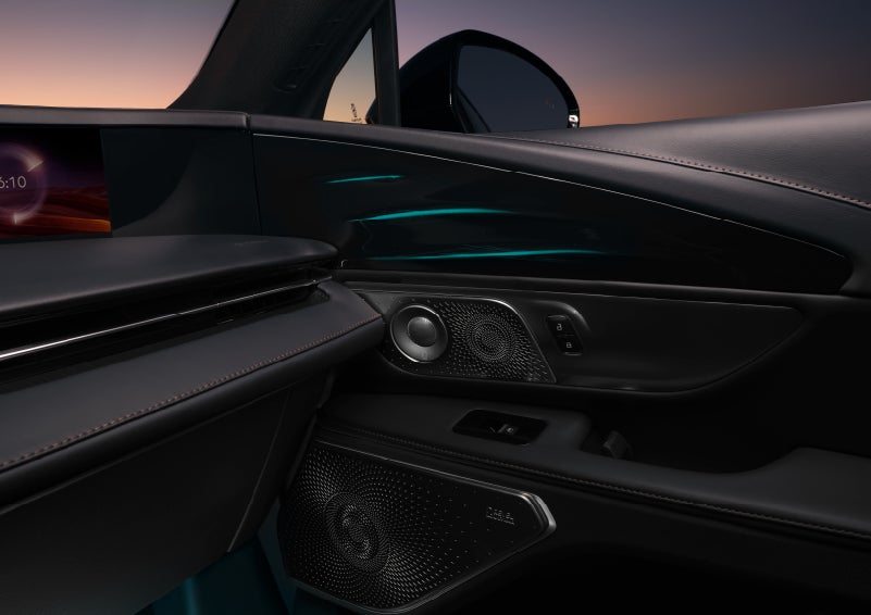 Selectable ambient lighting glows in the passenger door panel. | Gary Yeomans Lincoln Ocala in Ocala FL