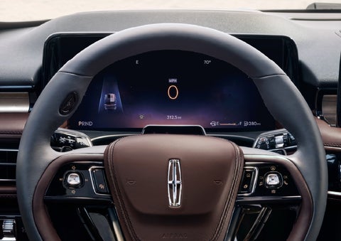 The driver’s information cluster display behind the steering wheel is shown. | Gary Yeomans Lincoln Ocala in Ocala FL