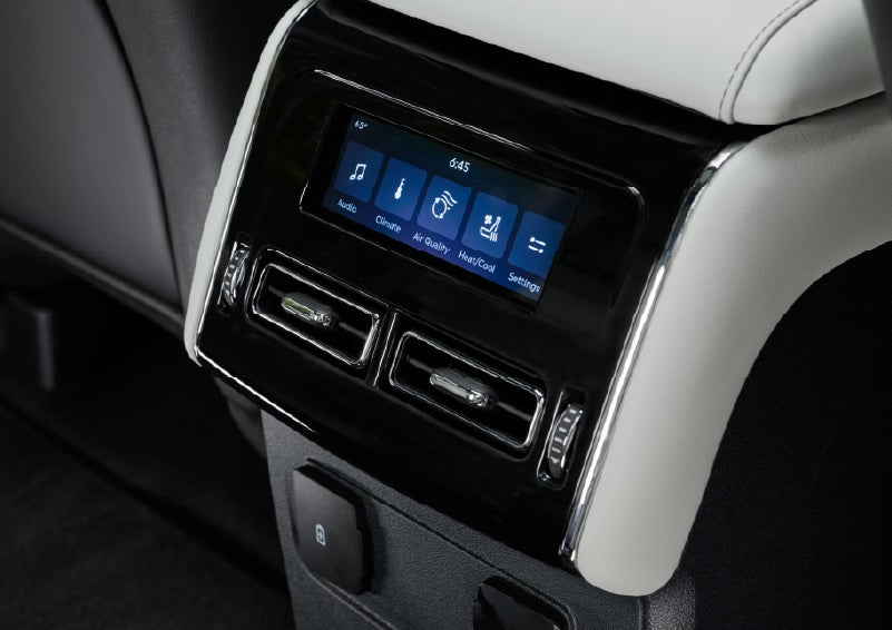 The second row touch screen displays audio and temperature control settings. | Gary Yeomans Lincoln Ocala in Ocala FL