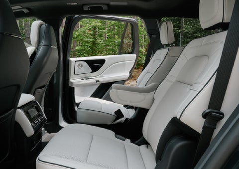 A side view of the second row with captain’s chairs in a 2027 Lincoln Aviator® Black Label™ SUV. | Gary Yeomans Lincoln Ocala in Ocala FL