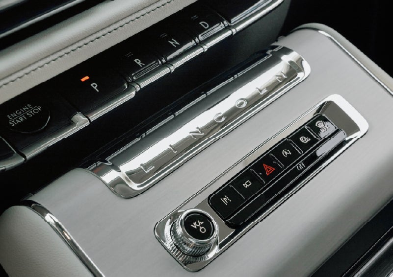 The piano key gear selector of a 2027 Lincoln Aviator® Back Label™ SUV. | Gary Yeomans Lincoln Ocala in Ocala FL